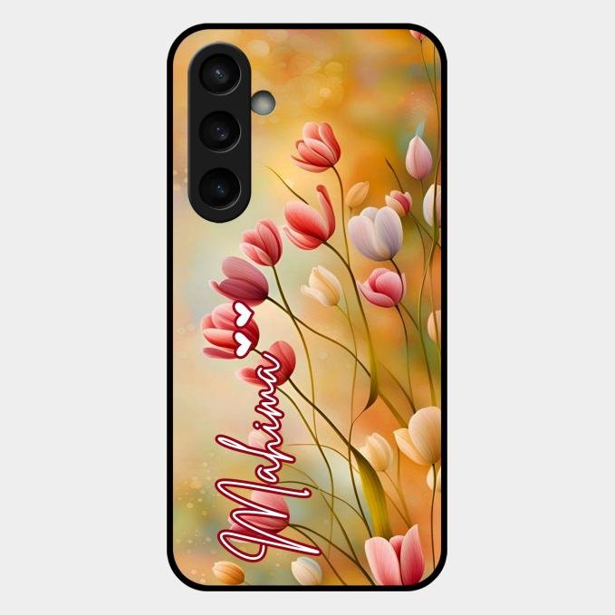 Tulip Floral Glass Case Cover For Samsung Galaxy S23 Fe 5G