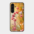 Tulip Floral Glass Case Cover For Samsung Galaxy S24 5G