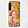 Tulip Floral Glass Case Cover For Samsung Galaxy S25 FE 5G