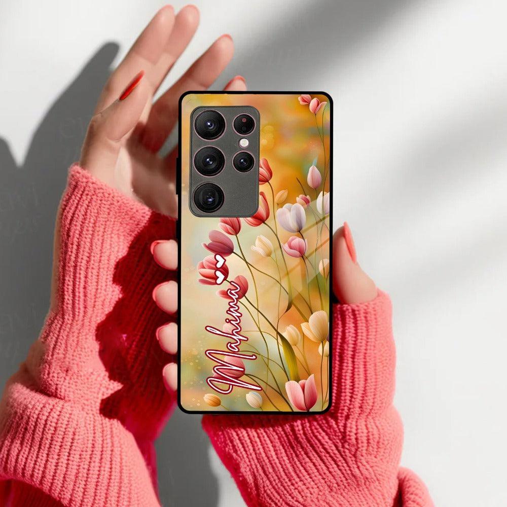 Tulip Floral Glass Case Cover For Samsung - ShopOnCliQ