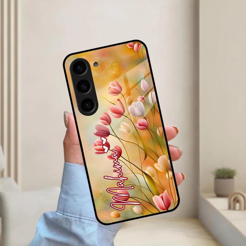 Tulip Floral Glass Case Cover For Samsung - ShopOnCliQ