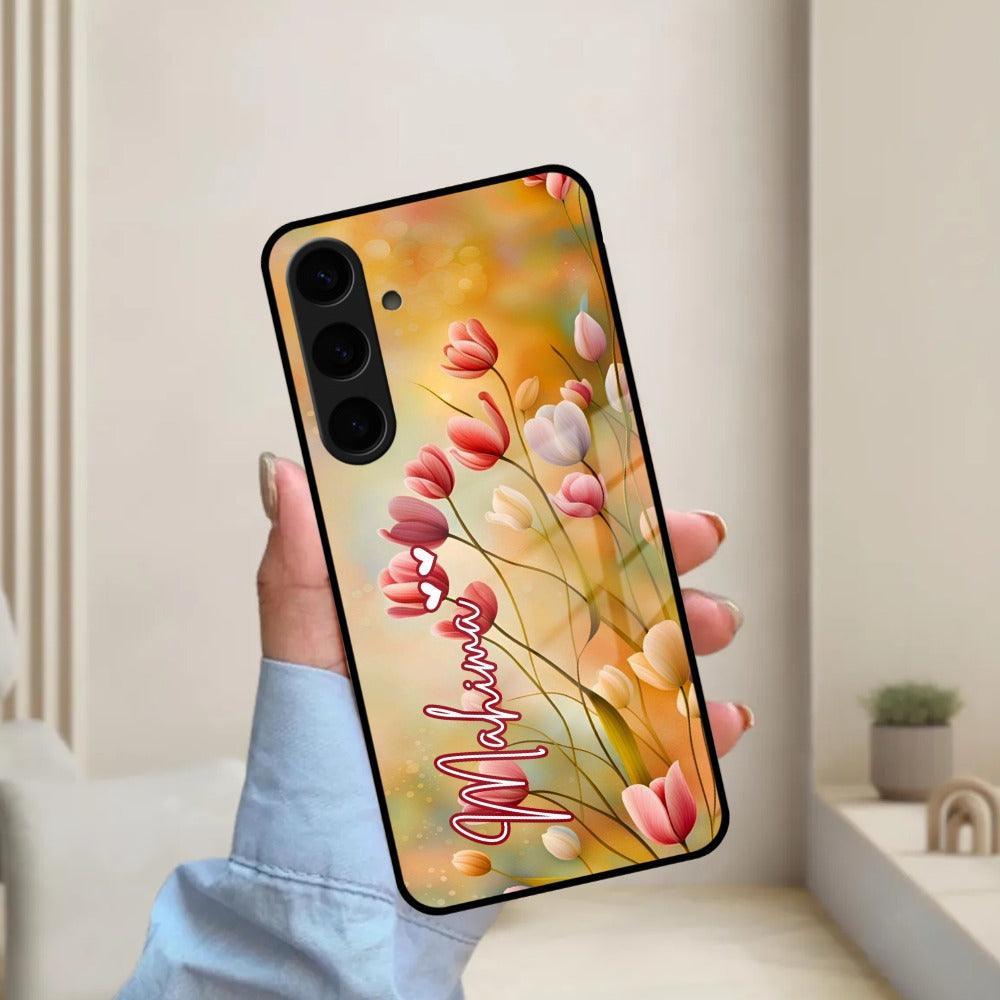 Tulip Floral Glass Case Cover For Samsung - ShopOnCliQ