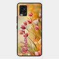 Tulip Floral Glass Case Cover For Vivo V20 Pro 5G