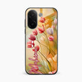 Tulip Floral Glass Case Cover For Vivo V60e 5G