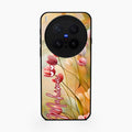 Tulip Floral Glass Case Cover For Vivo X300 Pro 5G