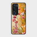 Tulip Floral Glass Case Cover For Vivo Y29 5G