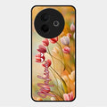 Tulip Floral Glass Case Cover For Vivo Y39 5G