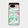Unicorn Print Glossy Metal Case Cover For Google Pixel 8 5G