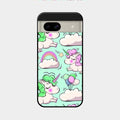 Unicorn Print Glossy Metal Case Cover For Google Pixel 8A 5G
