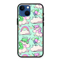 Unicorn Print Glossy Metal Case Cover For iPhone 13 mini
