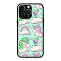 Unicorn Print Glossy Metal Case Cover For iPhone 13 Pro Max