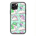 Unicorn Print Glossy Metal Case Cover For iPhone 13