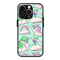 Unicorn Print Glossy Metal Case Cover For iPhone 14 Pro Max