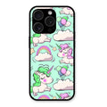 Unicorn Print Glossy Metal Case Cover For iPhone 15 Pro