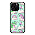 Unicorn Print Glossy Metal Case Cover For iPhone 16 Pro