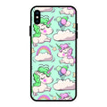 Unicorn Print Glossy Metal Case Cover For iPhone XS Max