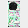 Unicorn Print Glossy Metal Case Cover For Iqoo 12 5G