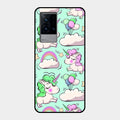 Unicorn Print Glossy Metal Case Cover For Iqoo 9 5G