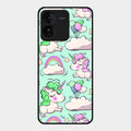 Unicorn Print Glossy Metal Case Cover For Iqoo Z9 5G