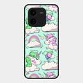 Unicorn Print Glossy Metal Case Cover For Iqoo Z9X 5G