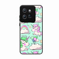 Unicorn Print Glossy Metal Case Cover For Motorola Edge 50 Neo