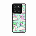 Unicorn Print Glossy Metal Case Cover For Motorola Edge 60 Stylus 5G