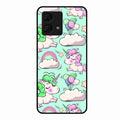 Unicorn Print Glossy Metal Case Cover For Motorola g84 5G