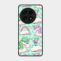 Unicorn Print Glossy Metal Case Cover For Oneplus 13 5G