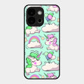 Unicorn Print Glossy Metal Case Cover For Oneplus 13S 5G
