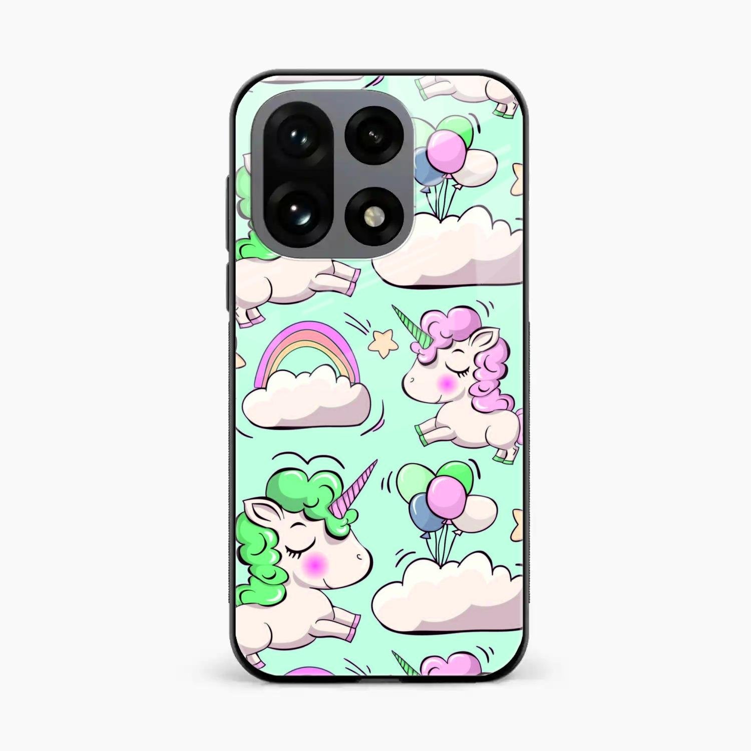 Unicorn Print Glossy Metal Case Cover For OnePlus 15 5G