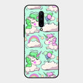 Unicorn Print Glossy Metal Case Cover For Oneplus 7 Pro