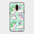 Unicorn Print Glossy Metal Case Cover For Oneplus 7