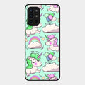 Unicorn Print Glossy Metal Case Cover For Oneplus 9R 5G