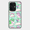 Unicorn Print Glossy Metal Case Cover For Oneplus Nord Ce 3 5G