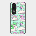 Unicorn Print Glossy Metal Case Cover For Oneplus Nord Ce 4 5G