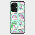 Unicorn Print Glossy Metal Case Cover For Oneplus Nord Ce5 5G