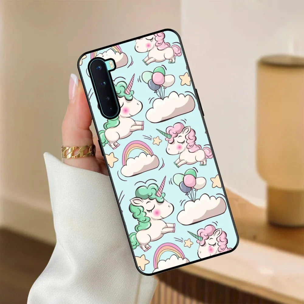 Unicorn Print Glossy Metal Case Cover For OnePlus - ShopOnCliQ