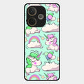Unicorn Print Glossy Metal Case Cover For Oppo A5 Pro 5G