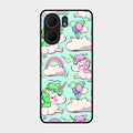 Unicorn Print Glossy Metal Case Cover For Oppo A5X 5G