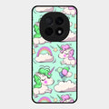 Unicorn Print Glossy Metal Case Cover For Oppo F29 Pro 5G