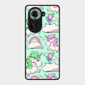Unicorn Print Glossy Metal Case Cover For Oppo Reno 11 5G