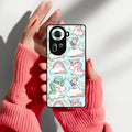 Unicorn Print Glossy Metal Case Cover For Oppo - ShopOnCliQ