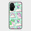 Unicorn Print Glossy Metal Case Cover For Poco F7 5G