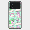 Unicorn Print Glossy Metal Case Cover For Poco X4 Pro 5G