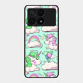Unicorn Print Glossy Metal Case Cover For Poco X6 Pro 5G