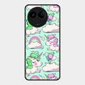 Unicorn Print Glossy Metal Case Cover For Realme 11 5G