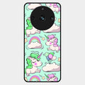 Unicorn Print Glossy Metal Case Cover For Realme 11 Pro Plus 5G