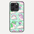 Unicorn Print Glossy Metal Case Cover For Realme 15T 5G
