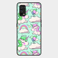 Unicorn Print Glossy Metal Case Cover For Realme 7 Pro