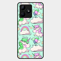 Unicorn Print Glossy Metal Case Cover For Realme C53